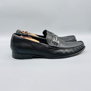Cole Haan Shoes Mens 12 Black Leather Horsebit Loafers Slip On Dress Moc Toe